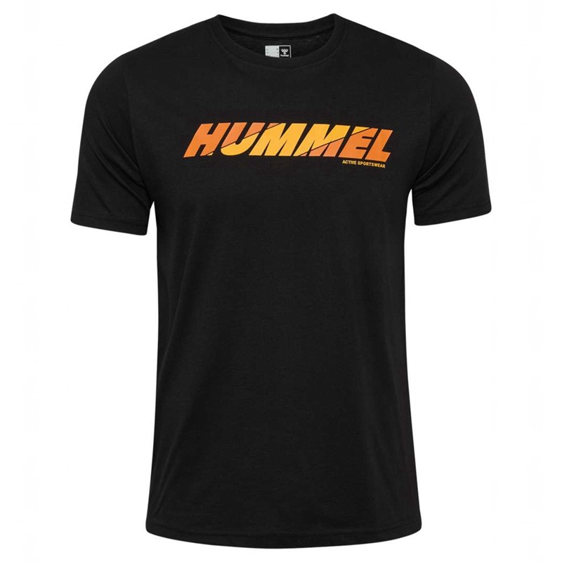 Hummel Graphic Bold Logo T-shirts Herren Schwarz | 156842-618