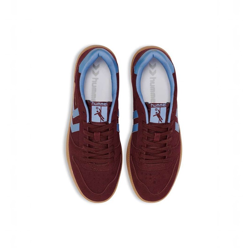 Hummel Handball Perfekt Synth. Suede Sneakers Damen Bordeaux | 291855-593