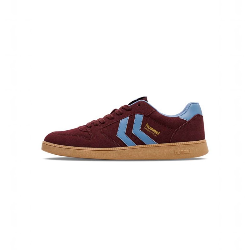 Hummel Handball Perfekt Synth. Suede Sneakers Damen Bordeaux | 291855-593