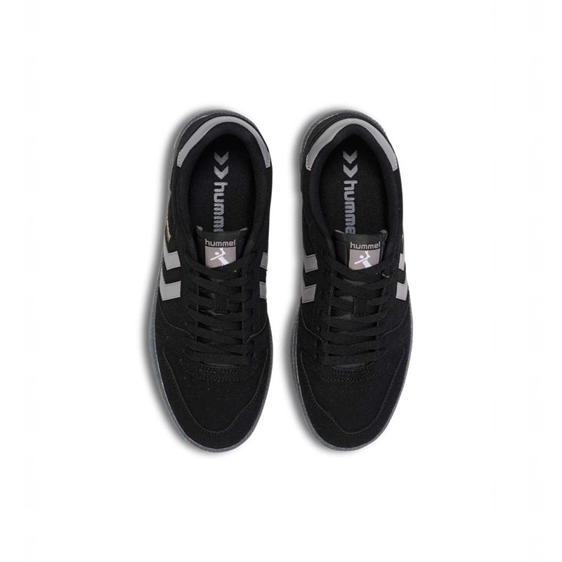 Hummel Handball Perfekt Synth. Suede Sneakers Herren Schwarz | 694908-727