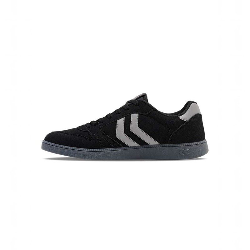 Hummel Handball Perfekt Synth. Suede Sneakers Herren Schwarz | 694908-727