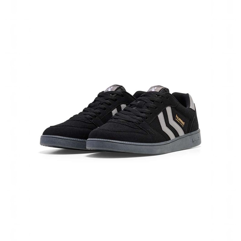 Hummel Handball Perfekt Synth. Suede Sneakers Herren Schwarz | 694908-727