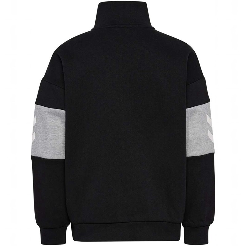 Hummel Heron Half Zip Sweatshirts Kinder Schwarz | 002498-500
