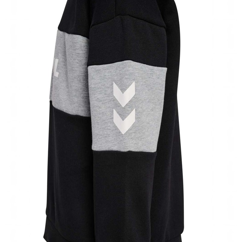 Hummel Heron Half Zip Sweatshirts Kinder Schwarz | 002498-500