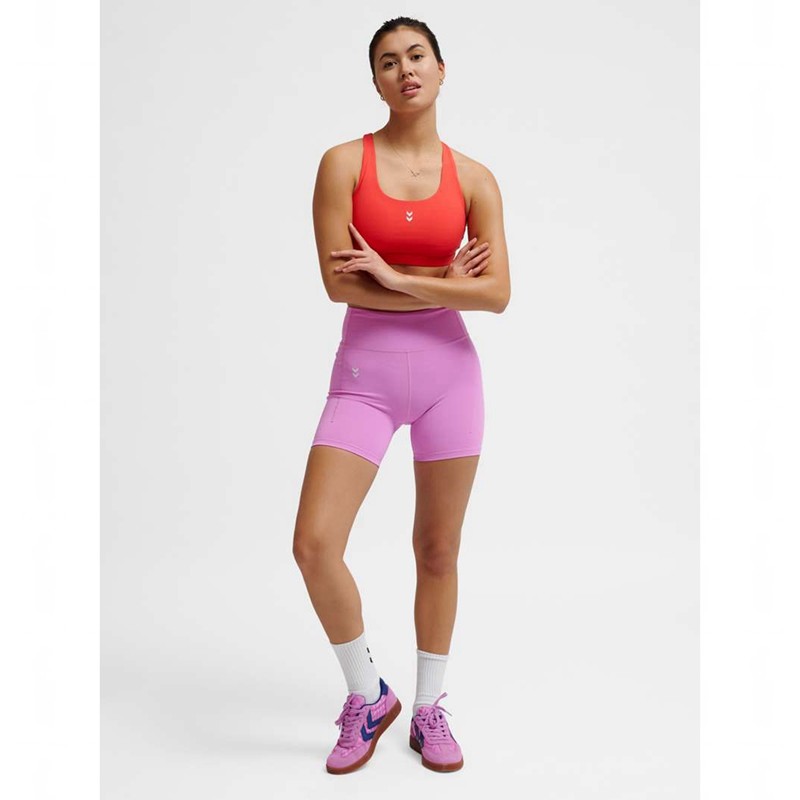 Hummel Hiit Impact Hw Short Strumpfhose Damen Rosa | 247590-625