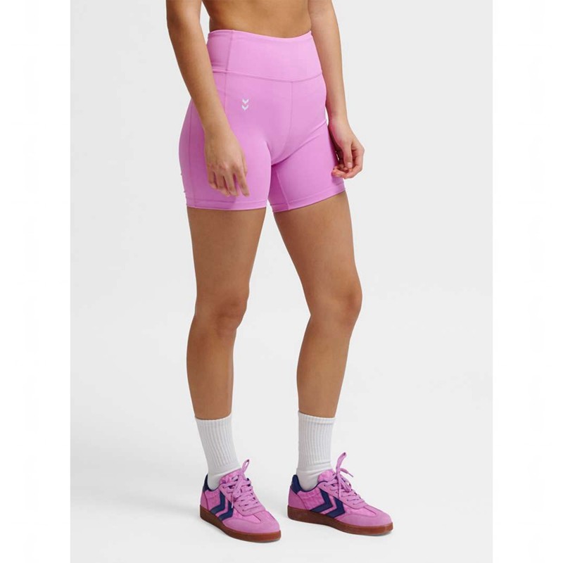 Hummel Hiit Impact Hw Short Strumpfhose Damen Rosa | 247590-625