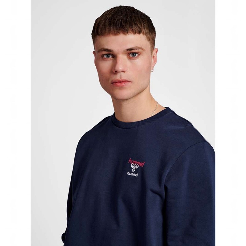 Hummel Ic Dayton Sweatshirt Herren Navy | 292549-702