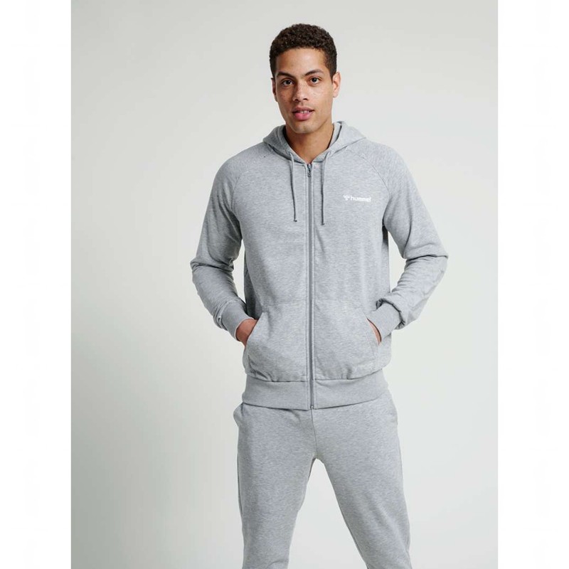 Hummel Isam Zip Hoodie Herren Grau | 983124-535
