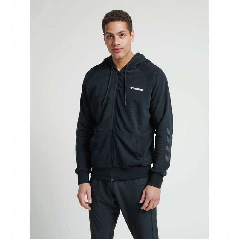 Hummel Isam Zip Hoodie Herren Schwarz | 459803-115