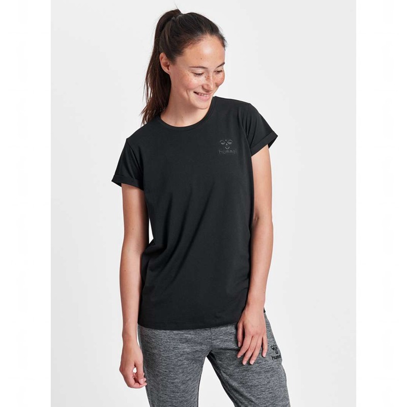 Hummel Isobella S/S T-shirts Damen Schwarz | 927777-916