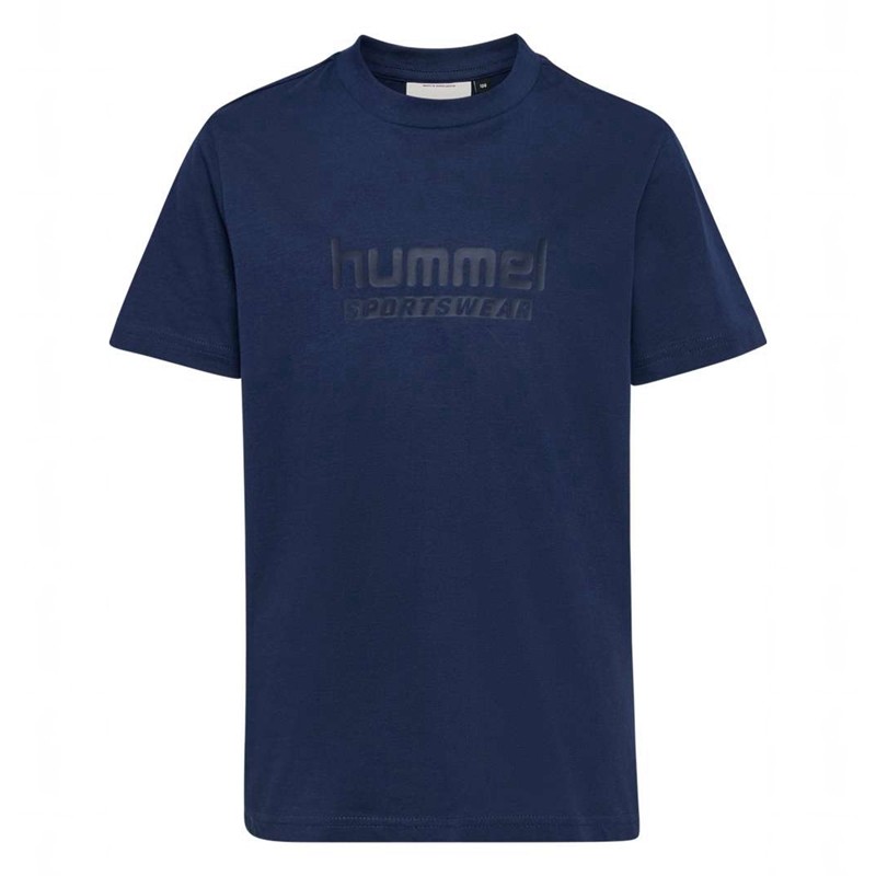 Hummel Jr Base S/S Hoodie Kinder Navy | 305798-227