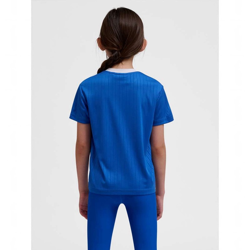 Hummel Jr Fast Loose S/S T-shirts Kinder Blau | 118682-029
