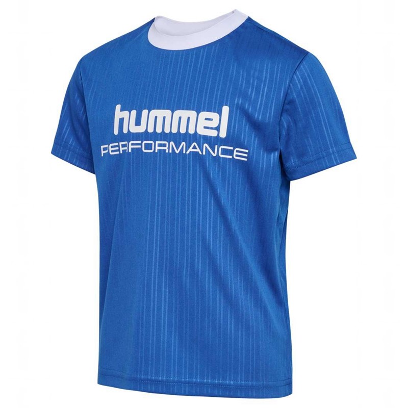 Hummel Jr Fast Loose S/S T-shirts Kinder Blau | 118682-029