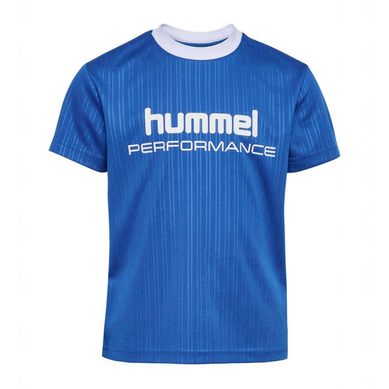 Hummel Jr Fast Loose S/S T-shirts Kinder Blau | 118682-029