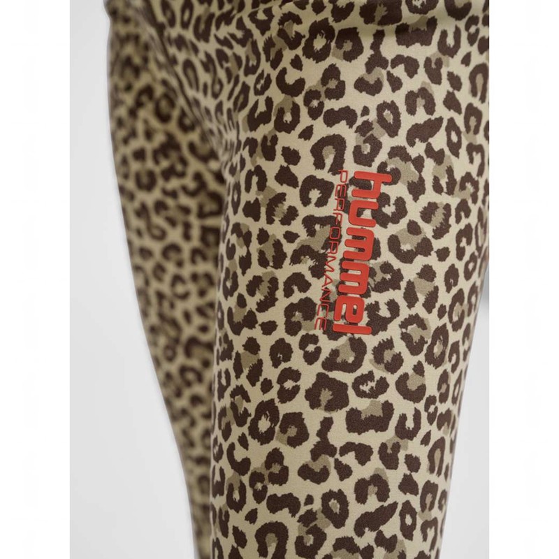 Hummel Jr Fast Mid Waist Sweatshirt Kinder Leopard | 320075-970
