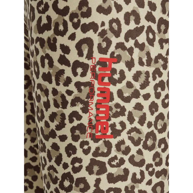 Hummel Jr Fast Mid Waist Sweatshirt Kinder Leopard | 320075-970