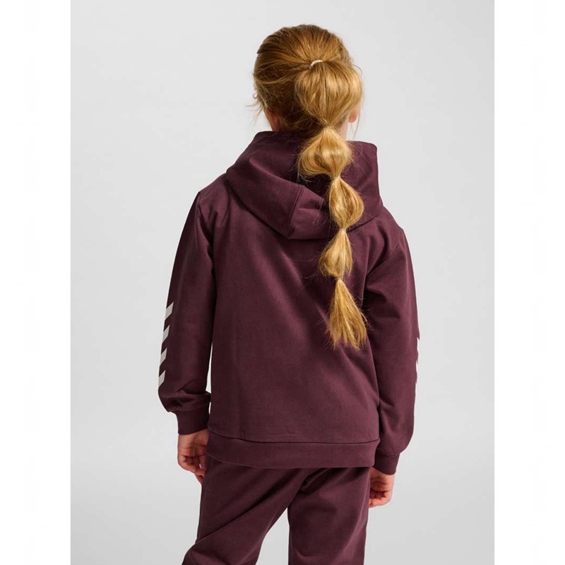 Hummel Jr Logo Hoodie Kinder Bordeaux | 759227-359
