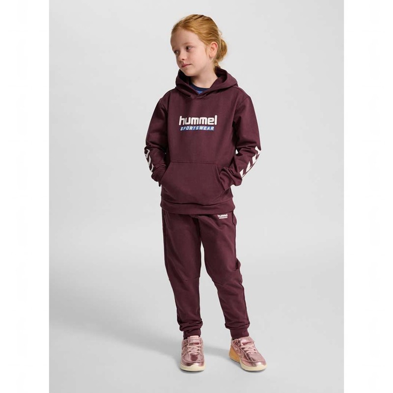 Hummel Jr Logo Hoodie Kinder Bordeaux | 759227-359