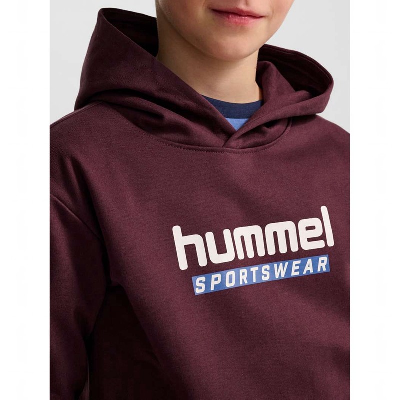 Hummel Jr Logo Hoodie Kinder Bordeaux | 759227-359