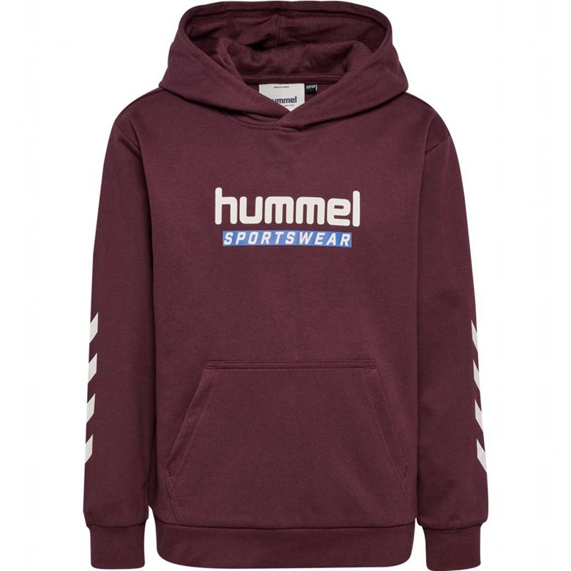 Hummel Jr Logo Hoodie Kinder Bordeaux | 759227-359