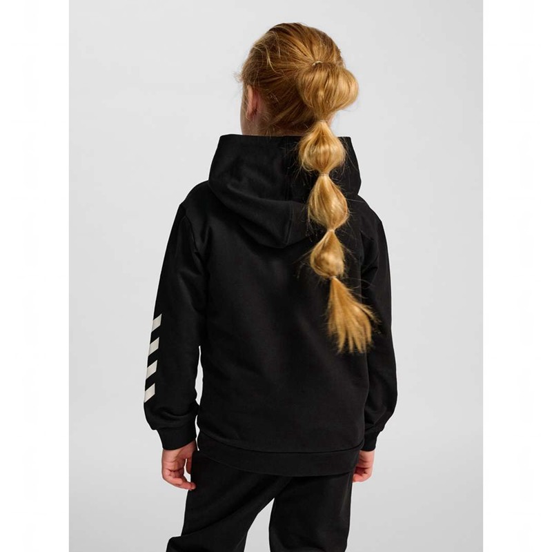 Hummel Jr Logo Hoodie Kinder Schwarz | 660181-846