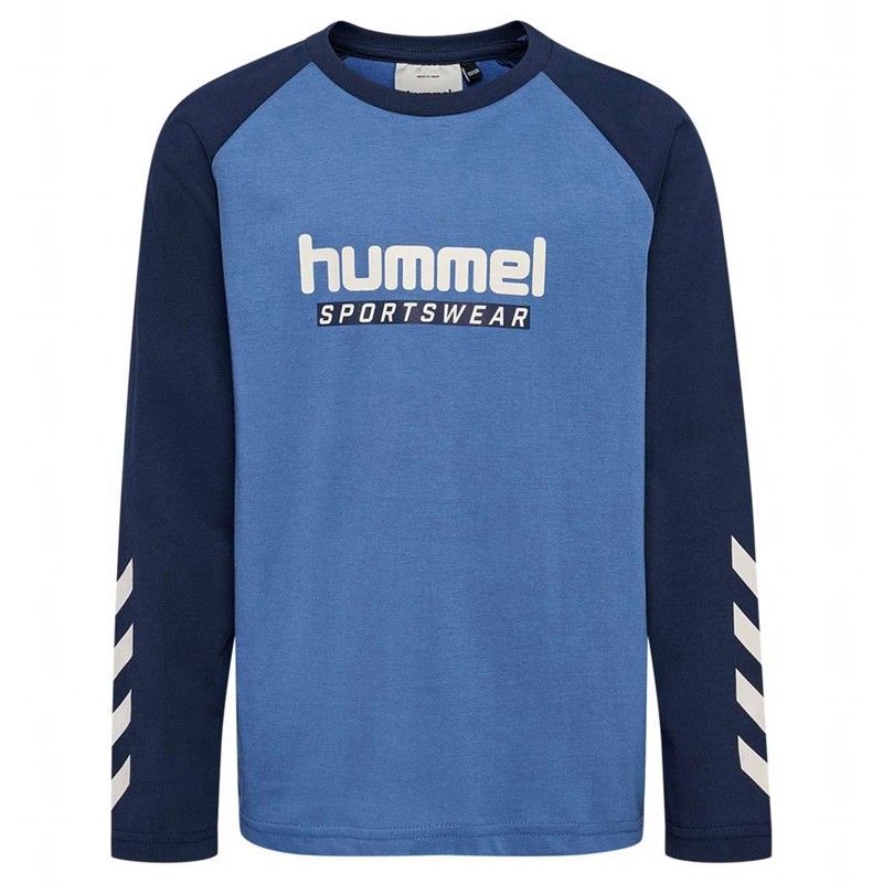 Hummel Jr Logo L/S Sportbekleidung Kinder Blau | 650671-130