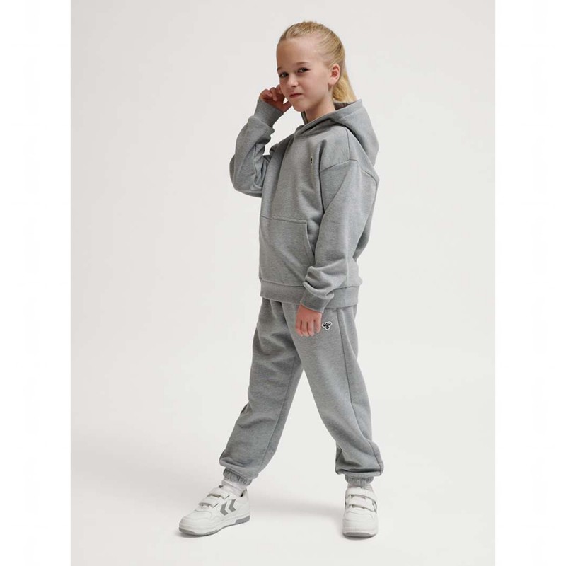 Hummel Jr Loose Bee Hoodie Kinder Grau | 366557-303