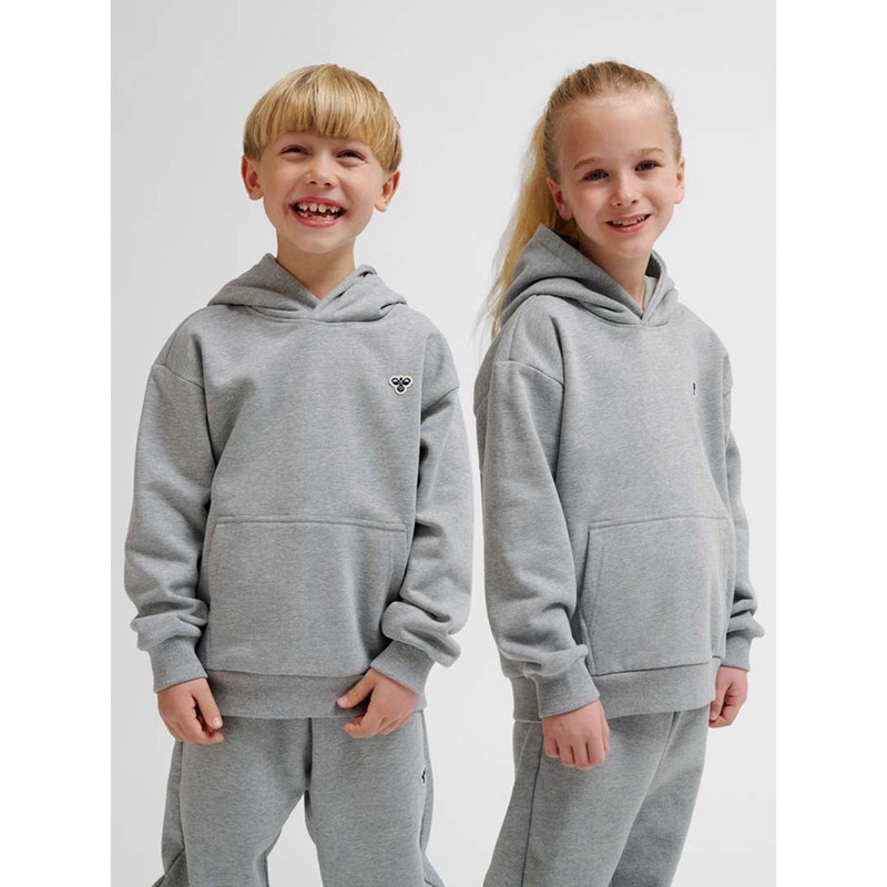 Hummel Jr Loose Bee Hoodie Kinder Grau | 366557-303