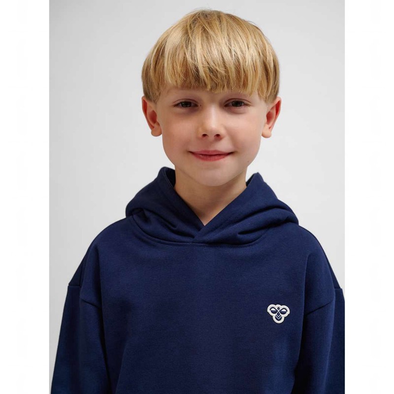 Hummel Jr Loose Bee Hoodie Kinder Navy | 588817-897
