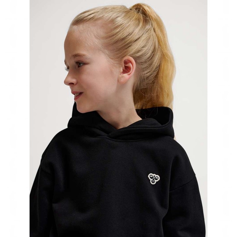 Hummel Jr Loose Bee Hoodie Kinder Schwarz | 200437-445