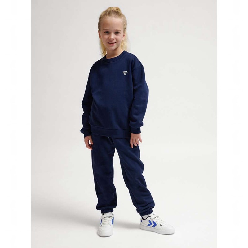Hummel Jr Loose Crewneck Bee Handschuhe Kinder Navy | 208903-616