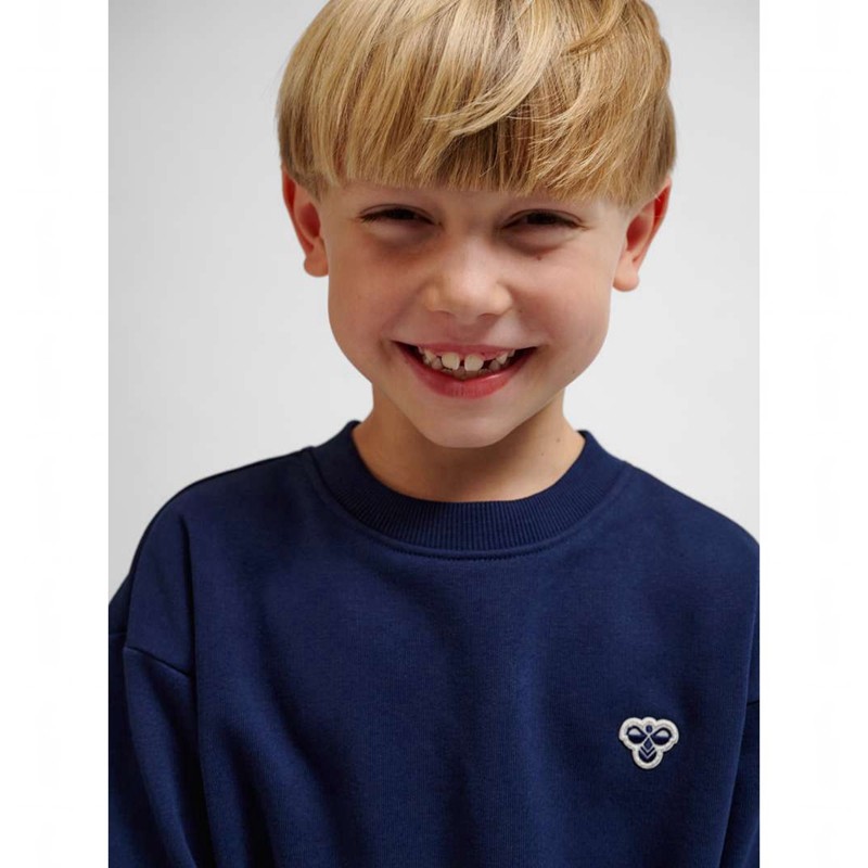 Hummel Jr Loose Crewneck Bee Handschuhe Kinder Navy | 208903-616