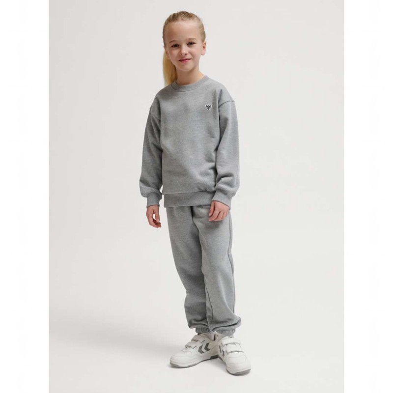 Hummel Jr Loose Crewneck Bee Hoodie Kinder Grau | 028746-558