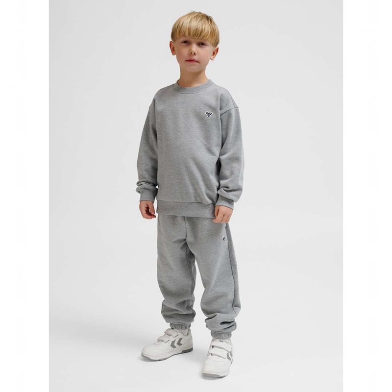 Hummel Jr Loose Crewneck Bee Hoodie Kinder Grau | 028746-558