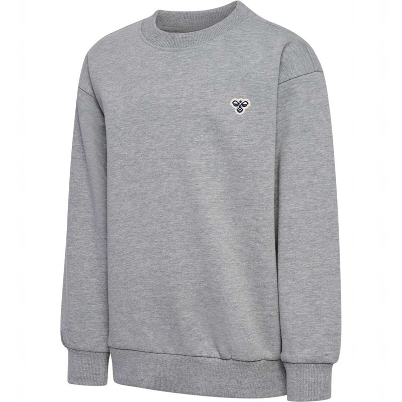 Hummel Jr Loose Crewneck Bee Hoodie Kinder Grau | 028746-558