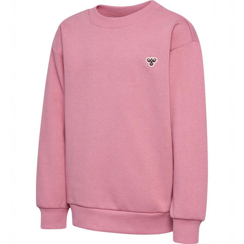 Hummel Jr Loose Crewneck Bee Sneakers Kinder Rosa | 492696-441
