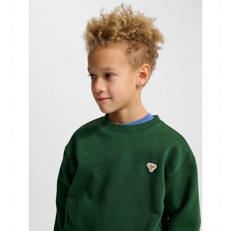 Hummel Jr Loose Crewneck Bee Sweatshirts Kinder Grün | 035357-023