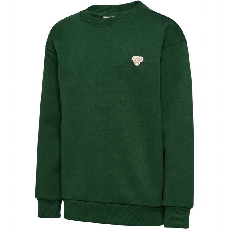 Hummel Jr Loose Crewneck Bee Sweatshirts Kinder Grün | 035357-023
