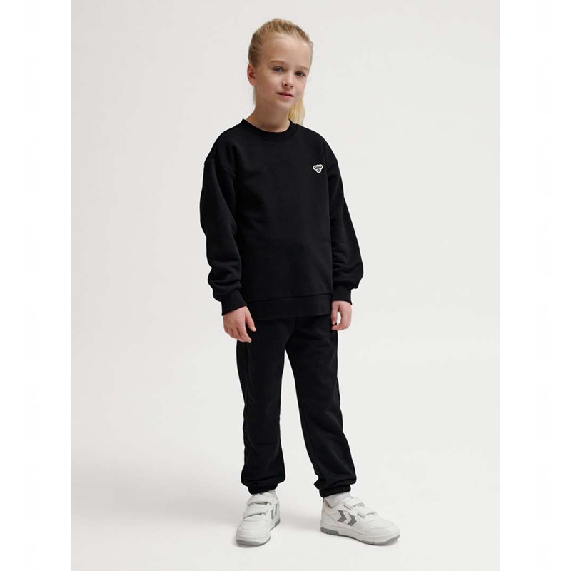 Hummel Jr Loose Crewneck Bee T-shirts Kinder Schwarz | 026679-748