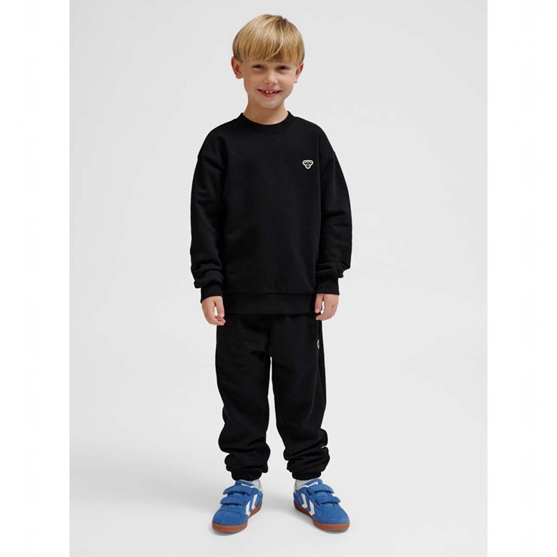 Hummel Jr Loose Crewneck Bee T-shirts Kinder Schwarz | 026679-748