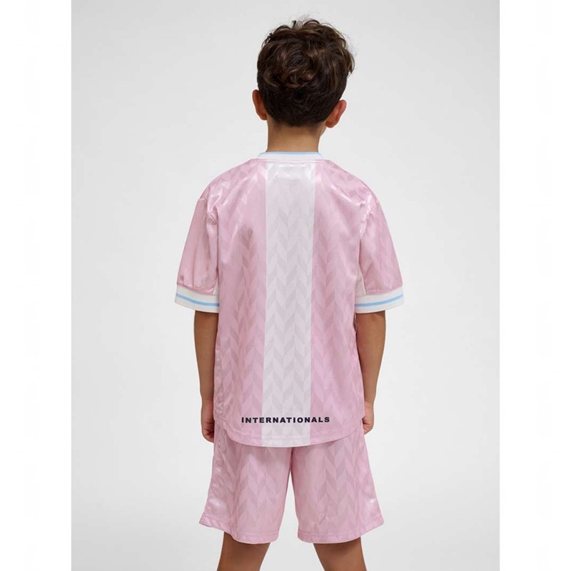 Hummel Jr Loose Fb Jersey S/S Kurze Hose Kinder Rosa | 978281-273
