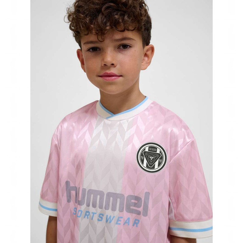 Hummel Jr Loose Fb Jersey S/S Kurze Hose Kinder Rosa | 978281-273