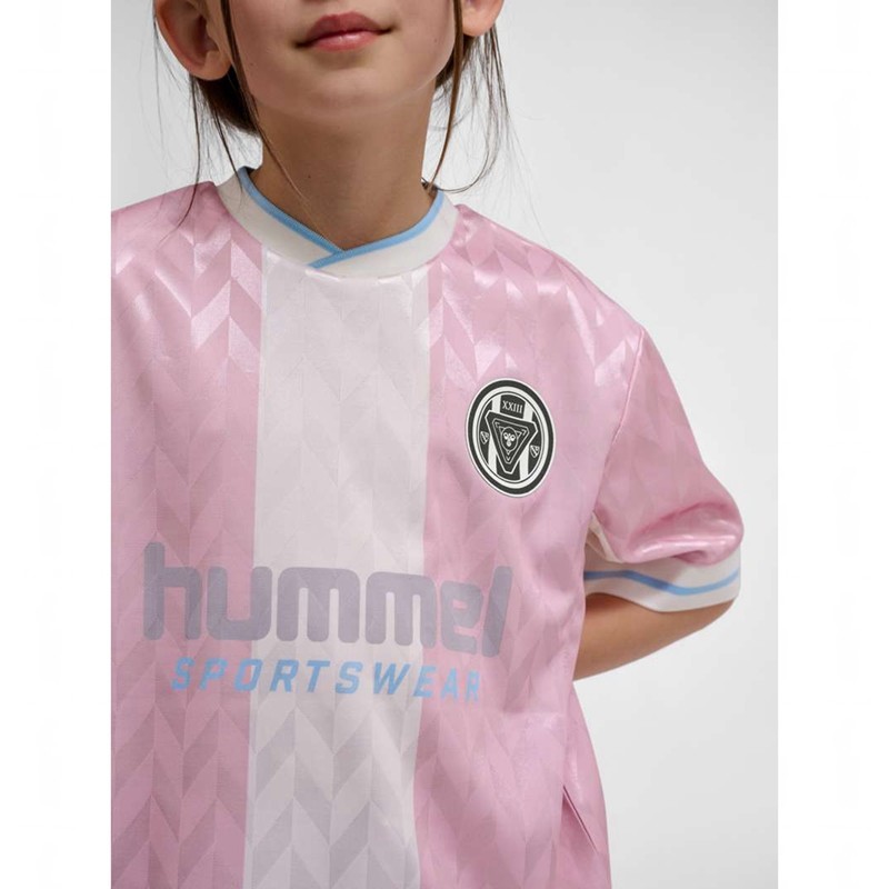Hummel Jr Loose Fb Jersey S/S Kurze Hose Kinder Rosa | 978281-273