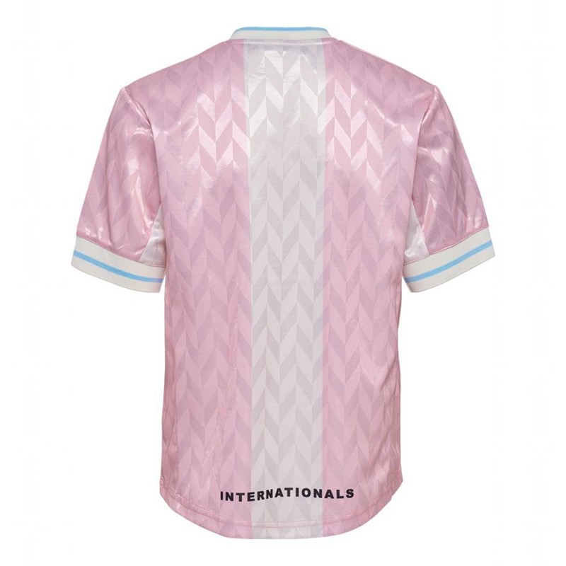 Hummel Jr Loose Fb Jersey S/S Kurze Hose Kinder Rosa | 978281-273