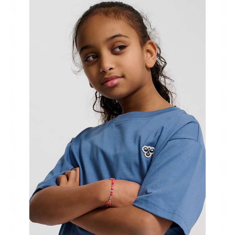Hummel Jr Loose S/S Bee Strumpfhose Kinder Blau | 226748-807