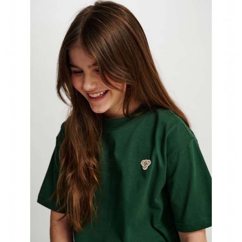Hummel Jr Loose S/S Bee T-shirts Kinder Grün | 813214-267