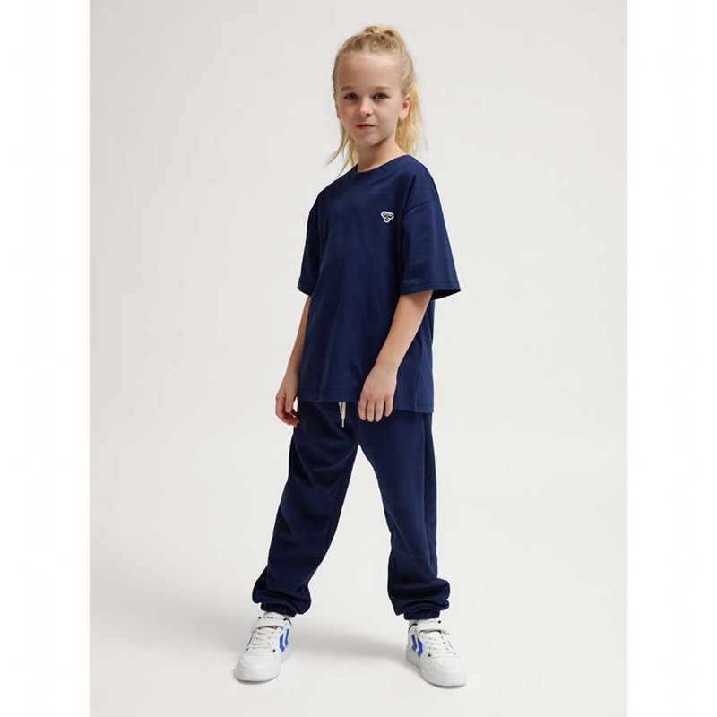 Hummel Jr Loose S/S Bee T-shirts Kinder Navy | 663811-238