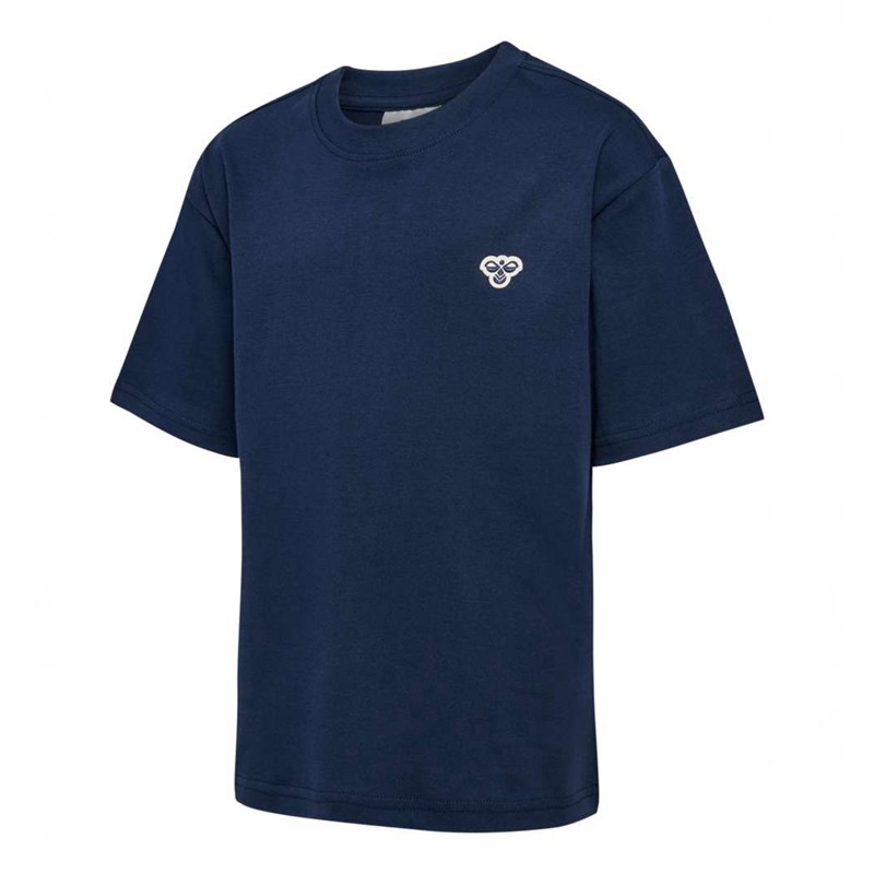 Hummel Jr Loose S/S Bee T-shirts Kinder Navy | 663811-238
