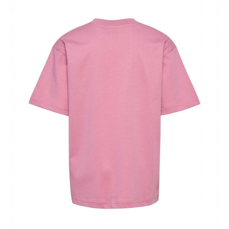 Hummel Jr Loose S/S Bee T-shirts Kinder Rosa | 655968-286