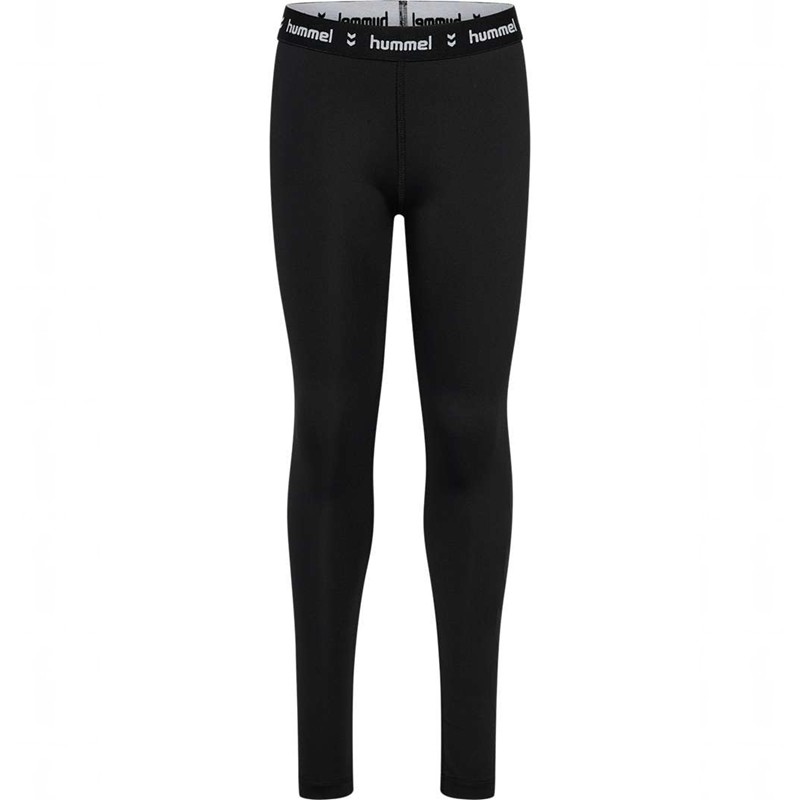 Hummel Jr Pulse Mid Waist Strumpfhose Kinder Schwarz | 063247-485